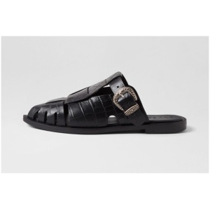 Sol Sana Ned Loafer Ss Black Croc Leather Black Croc Shoes Womens Shoes Casual Flat Shoes