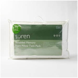 Soren Shredded Memory Foam Pillow 2 Pack