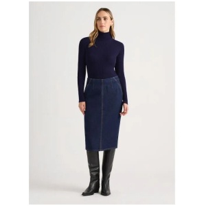 Sue Denim Pencil Skirt