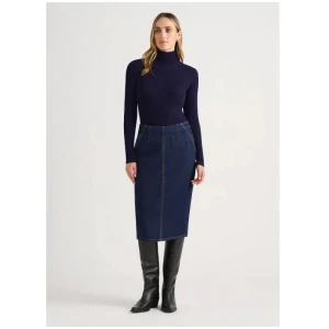 Sue Denim Pencil Skirt