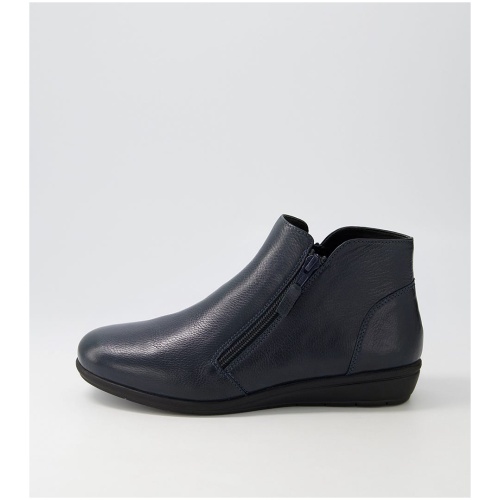 Supersoft Fallenn Su Navy Leather Navy Boots Womens Shoes Dress Casual Ankle Boots