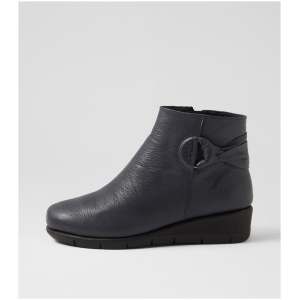 Supersoft Maeeve Su Navy Leather Navy Boots Womens Shoes Ankle Boots