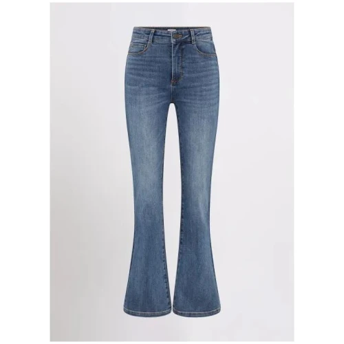 Tess Two Tone Flare Jean
