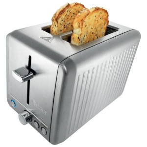The Toasty Slice 2 Slice Toaster Size 29.0X16.3X19.0cm in Silver by Baccarat