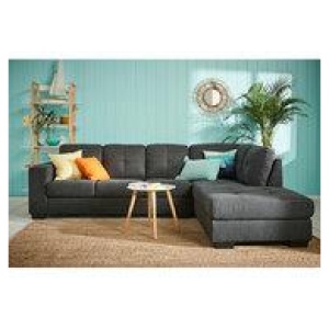 Tivoli 5 Seater Modular Sofa With Right Chaise Grey