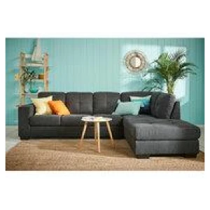 Tivoli 5 Seater Modular Sofa With Right Chaise Grey