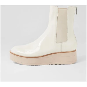 Top End Noremi To Ivory Vanilla Sole Patent Leather Ivory Vanilla Sole Boots Womens Shoes Ankle Boots