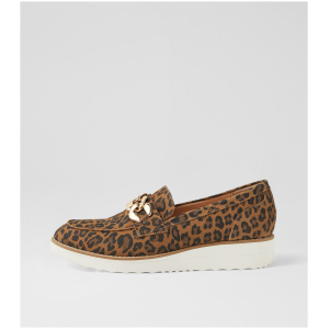 Top End Ozama To Camel Leopard White Sole Suede Camel Leopard White Sole Shoes Womens Shoes Casual Flat Shoes