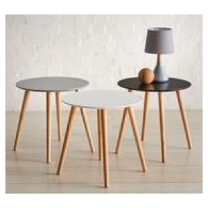 Toto Round Side Table White