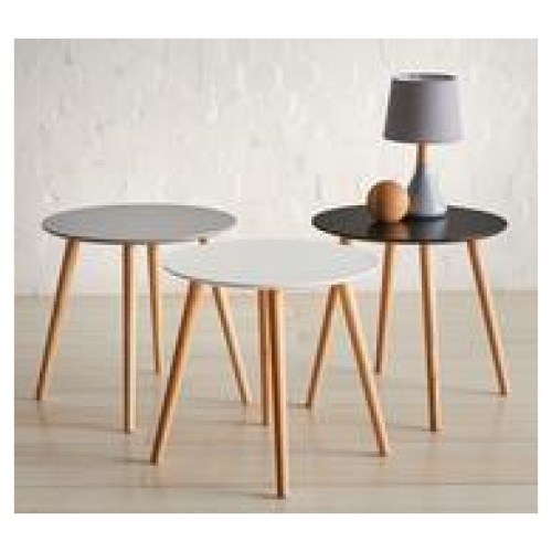 Toto Round Side Table White
