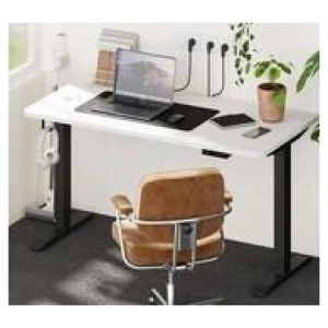 Trudie Black & White Electric Standing Desk Black