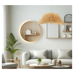 Twyla Rattan Pendant Light Neutral