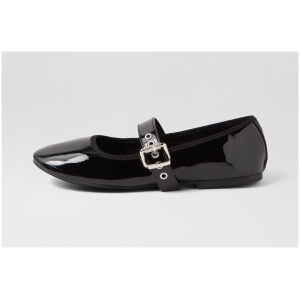 Verali Banks Ve Black Patent Pu Black Shoes Womens Shoes Dress Casual Flat Shoes