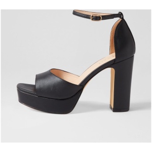Verali India Ve Black Smooth Black Sandals Womens Shoes Dress Heeled Sandals
