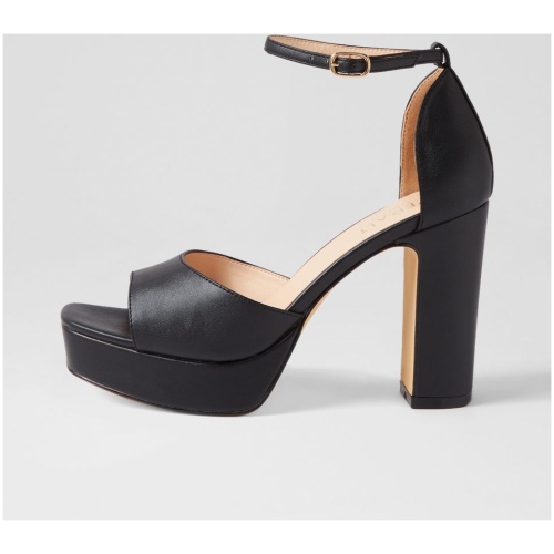 Verali India Ve Black Smooth Black Sandals Womens Shoes Dress Heeled Sandals