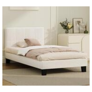 Vivian Single Bed Frame White