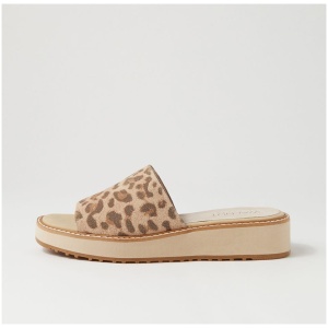 Walnut Jac Slide Wa Ivory Leopard Suede Ivory Leopard Sandals Womens Shoes Casual Sandals Flat Sandals