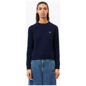 Wool/Cotton Blend Cable Knit Sweater