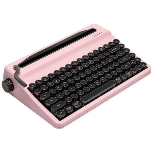 YUNZII QL75 Retro Typewriter Mechanical Keyboard (Pink) (Onyx Tactile Switch)