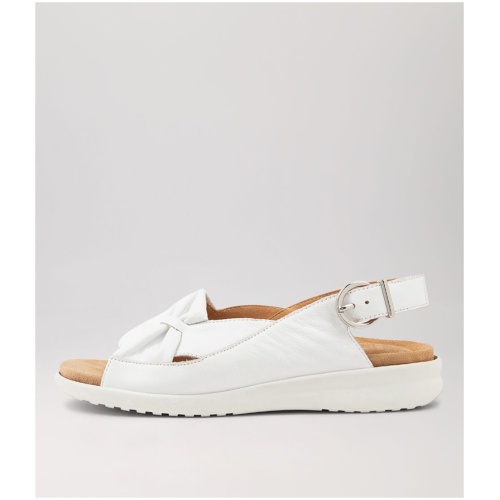 Ziera Bari Xw Zr White White Sole Leather White White Sole Sandals Womens Shoes Casual Sandals Flat Sandals