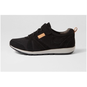 Ziera Bopal W Zr Black Nubuck Mesh Black Sneakers Womens Shoes Casual Casual Sneakers