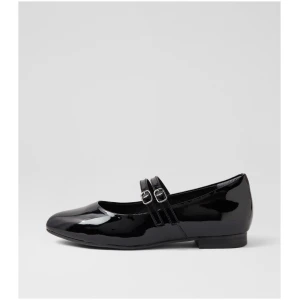 Ziera Lotton W Zr Black Patent Leather Black Shoes Womens Shoes Casual Flat Shoes
