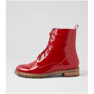 Ziera Mangoes W Zr Red Patent Leather Red Boots Womens Shoes Casual Ankle Boots