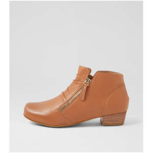 Ziera Quenno Xw Zr Dk Tan Leather Dk Tan Boots Womens Shoes Casual Ankle Boots