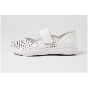Ziera Sindis Xf Zr White Leather White Shoes Womens Shoes Casual Flat Shoes