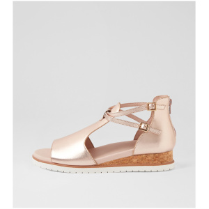 Ziera Veeray W Zr Pl Rose Gold White Sole Leather Pl Rose Gold White Sole Sandals Womens Shoes Casual Heeled Sandals