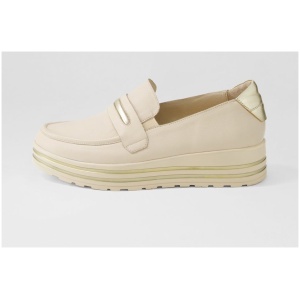 Ziera Vices Xf Zr Vanilla Pale Gold Leather Vanilla Pale Gold Shoes Womens Shoes Casual Flat Shoes