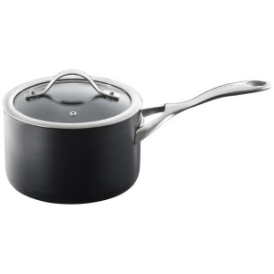 iD3 Hard Anodised Saucepan With Lid Size 18X11cm by Baccarat