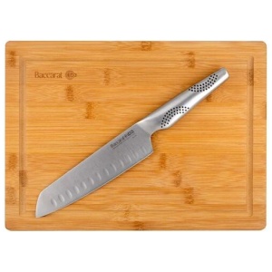 iD3 Santoku Knife & Bamboo Chopping Board Set Size 25.5X35cm by Baccarat