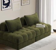 Alma 2 Seater Sofa Green