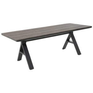 Altona Walnut Outdoor Dining Table - Grey Legs by Interior Secrets - AfterPay Available