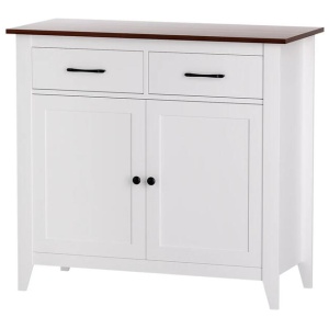 Artiss Buffet Sideboard Storage Cabinet Kitchen Cupboard Hallway 2 Drawers White