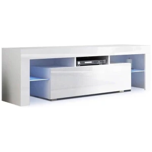 Artiss Entertainment Unit TV Cabinet LED 130cm White Elo