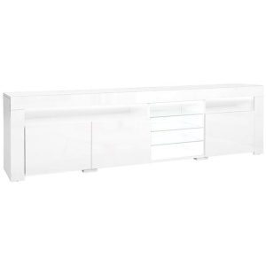 Artiss Entertainment Unit TV Cabinet LED 180cm White Bobi