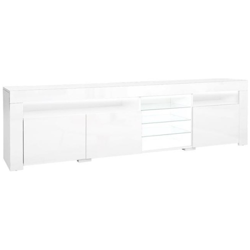 Artiss Entertainment Unit TV Cabinet LED 180cm White Bobi