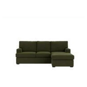 Balmain 3 Seater Chaise Sofa Green