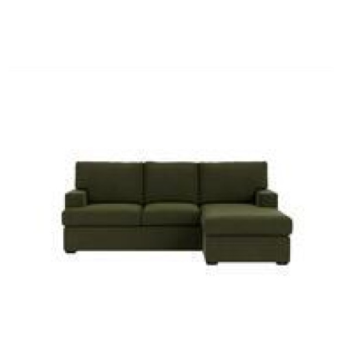 Balmain 3 Seater Chaise Sofa Green