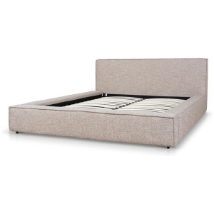 Castillo Queen Bed Frame - Stonish Beige by Interior Secrets - AfterPay Available