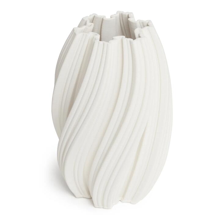 Cleous 31cm Vase - White by Interior Secrets - AfterPay Available