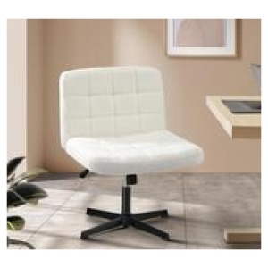 Corinne White Office Chair Black