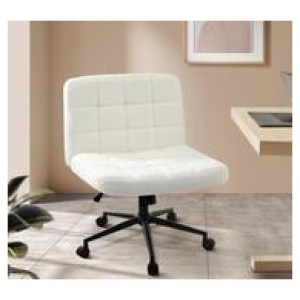 Dhara White Office Chair Black