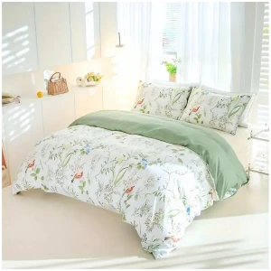 Dreamfields - Green Roost Quilt Cover Set - (3pcs, King Size)