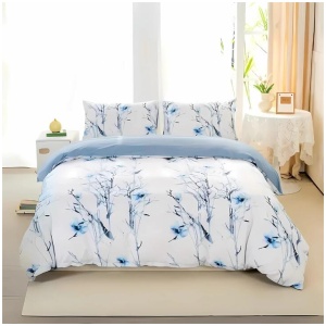 Dreamfields - Mist Floral Quilt Cover Set - (3pcs, King Size)