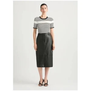 Emmanuel Leather Skirt