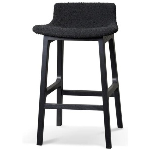 Ex Display - Harris 65cm Bar Stool - Full Black by Interior Secrets - AfterPay Available
