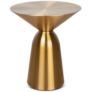 Ex Display - Zenon 45cm Round Side Table - Gold by Interior Secrets - AfterPay Available